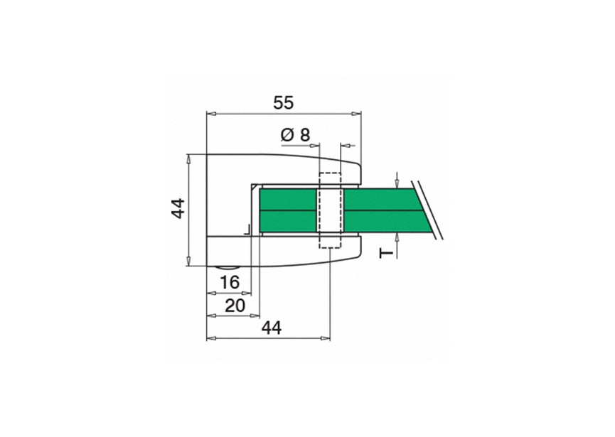 Pince á verre, MOD 23, sans cales