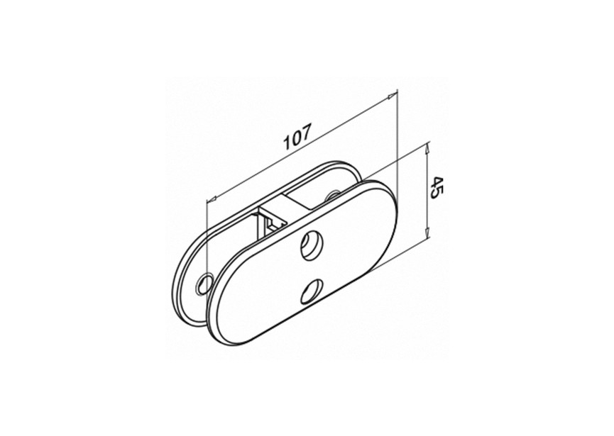 Glasverbinder, recht, MOD 28, 6 - 12,76 mm