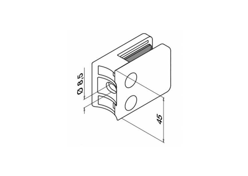 Glasklem, MOD 42, excl. klemrubbers