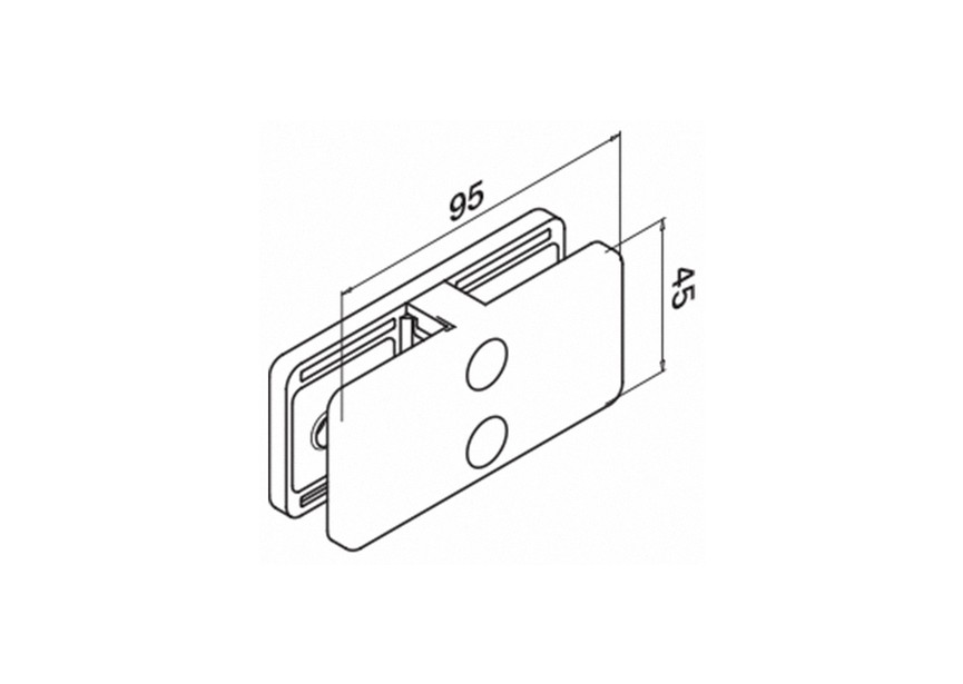 Pince de liaison, double, MOD 42, 6 - 12,76 mm