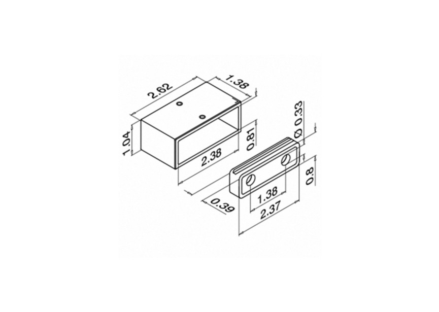 Embase murale, Square Line