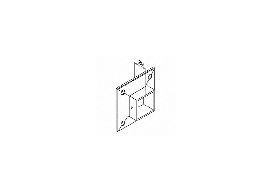 Embase murale, Square Line