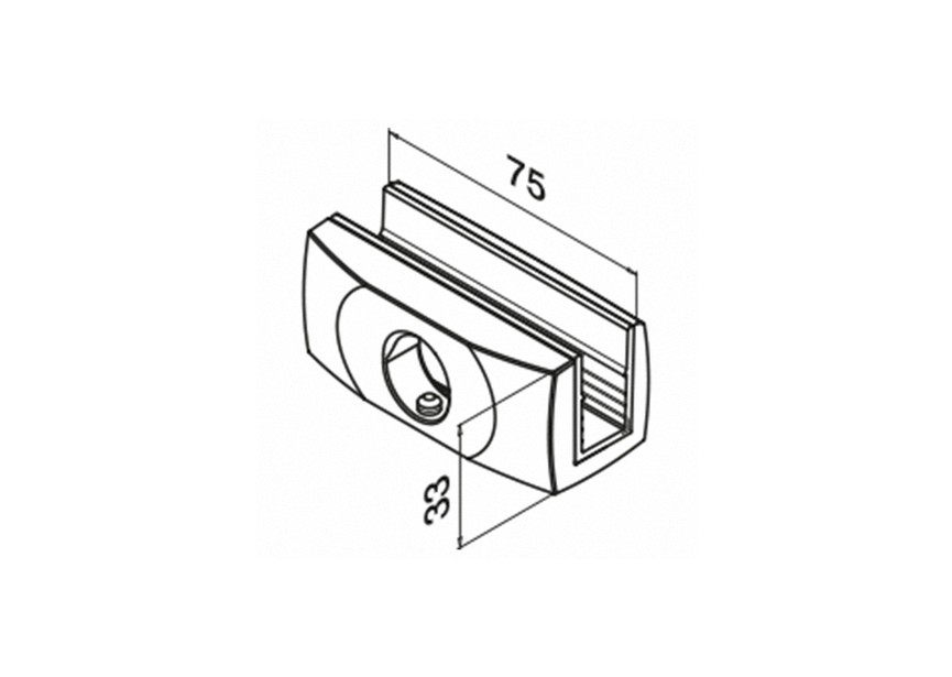 Support de verre, MOD 55, bas