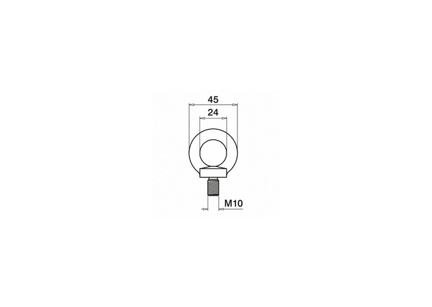 Easy Q-web oogbout, M10 draad