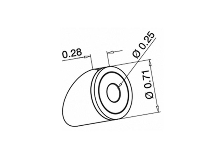 Afstandhouder voor kabelsysteem, 3,2 mm - 4 mm