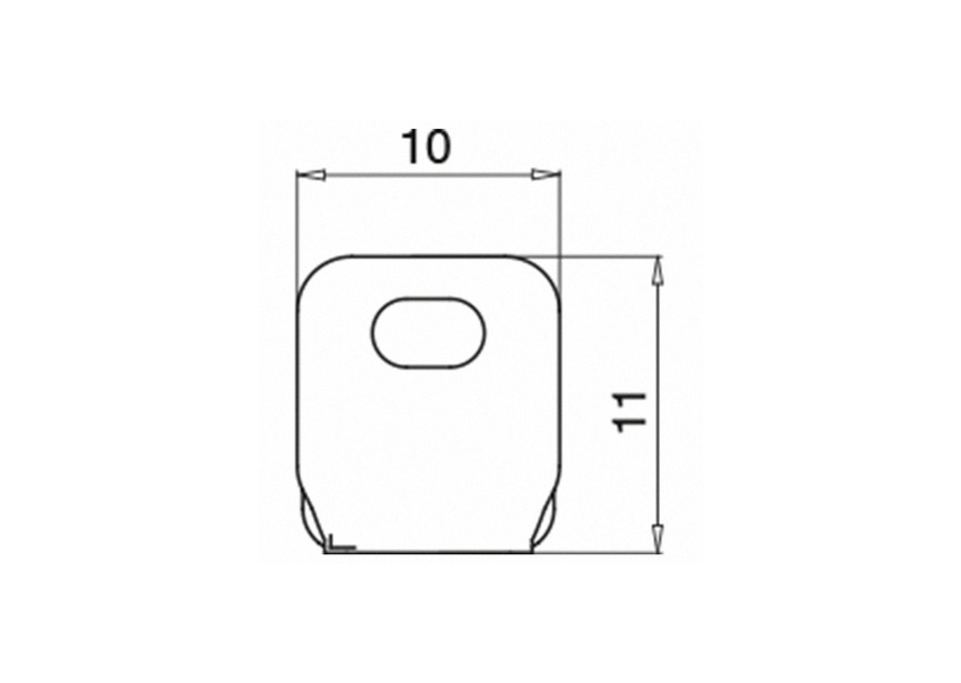 Easy Q-web, dwarsklem voor spankabel, 1,5 mm