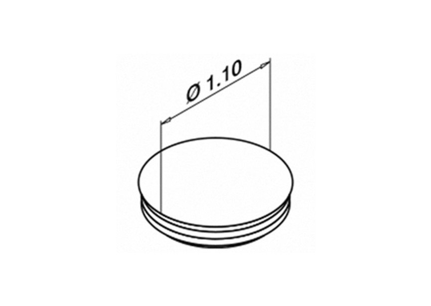 Afdekdop, Easy Glass 3kN  Slim