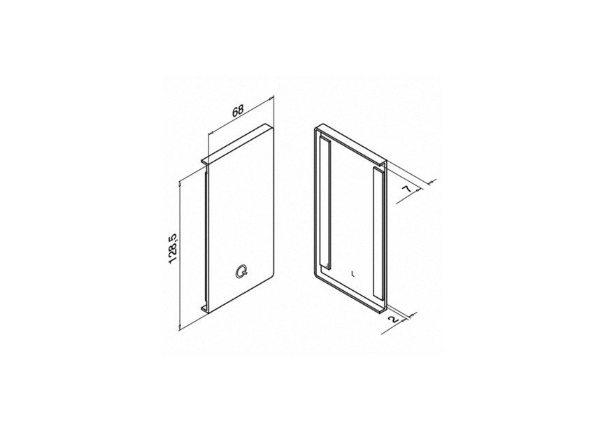 Embout, Easy Glass Smart, montage latéral