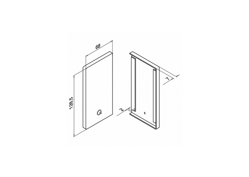 Embout, Easy Glass Smart, montage latéral