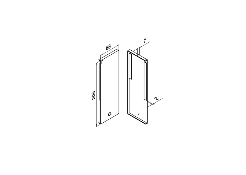 Embout, Easy Glass Smart Y, montage latéral