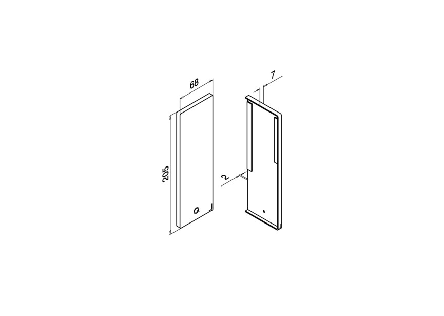 Embout, Easy Glass Smart Y, montage latéral