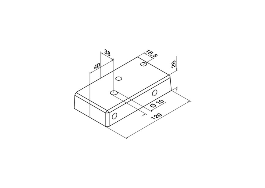 Embase-manchon pour poteau, Easy Alu