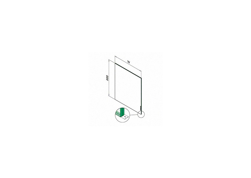 Q-glass 800x700x8,76 mm (4-0,76-4)