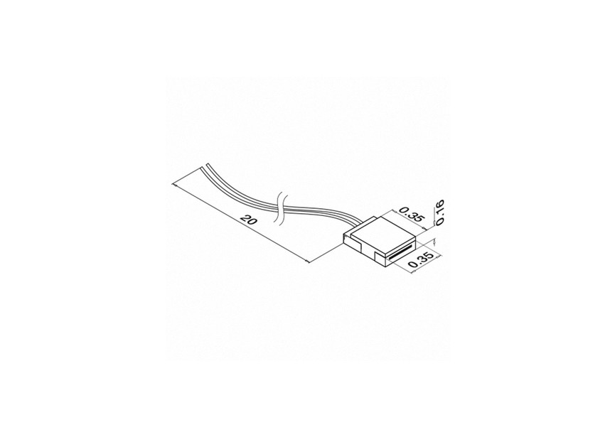 LED strip aansluitkabel, IP20