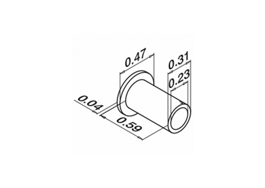 Passe-câble, Ø6,1 mm, longueur 15 mm, QS-51