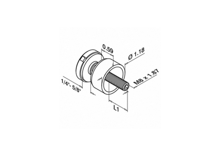 Haaksleutel met pen, Ø30 - 32 mm, Q-31