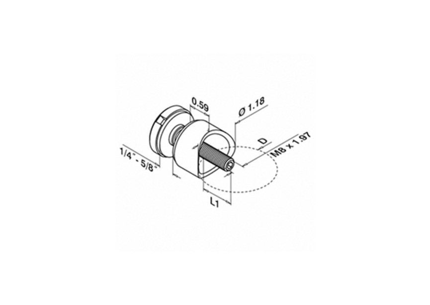 Haaksleutel met pen, Ø30 - 32 mm, Q-31