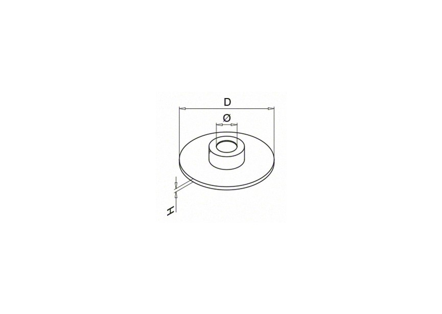 Rubberring voor glasadapter MOD 0747, onder