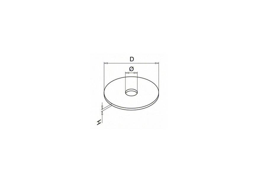 Rubberring, Ø24 mm, gat 6 mm