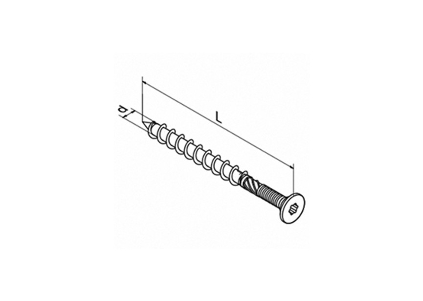 Verzonken plaatschroef met kruisgleuf, QS-5