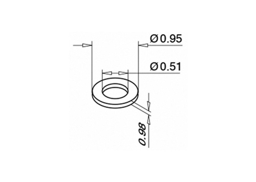 Sluitring, voor M12 draad, 24 x 2,5 mm, QS-215