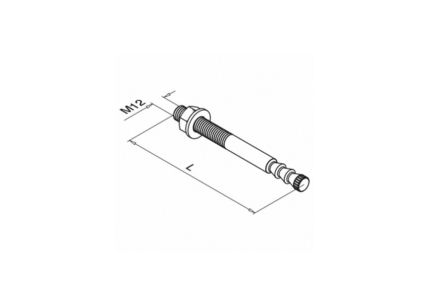 Ankerbout, Q VMZ-A 125 M12-25/170, QS-507