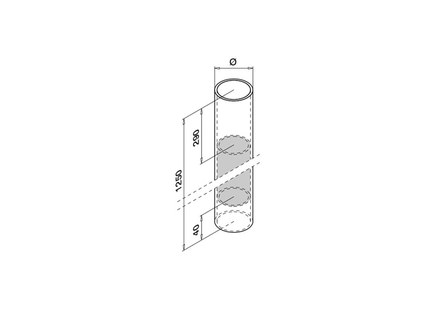 130951-548-12~~Balusterbuis,D48,3mmx4,6mm,H=1250mm,RVS304,K320