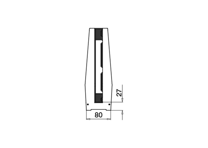 146500-12~~EG Air,vloerglasklem, 15-21,52mm glas,rvs316,geborsteld