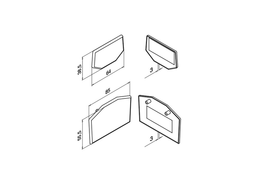 146502-02~~Eindkap,EG Air,vloerglasklem,rvs316,glasparelgestr,VPE2x2