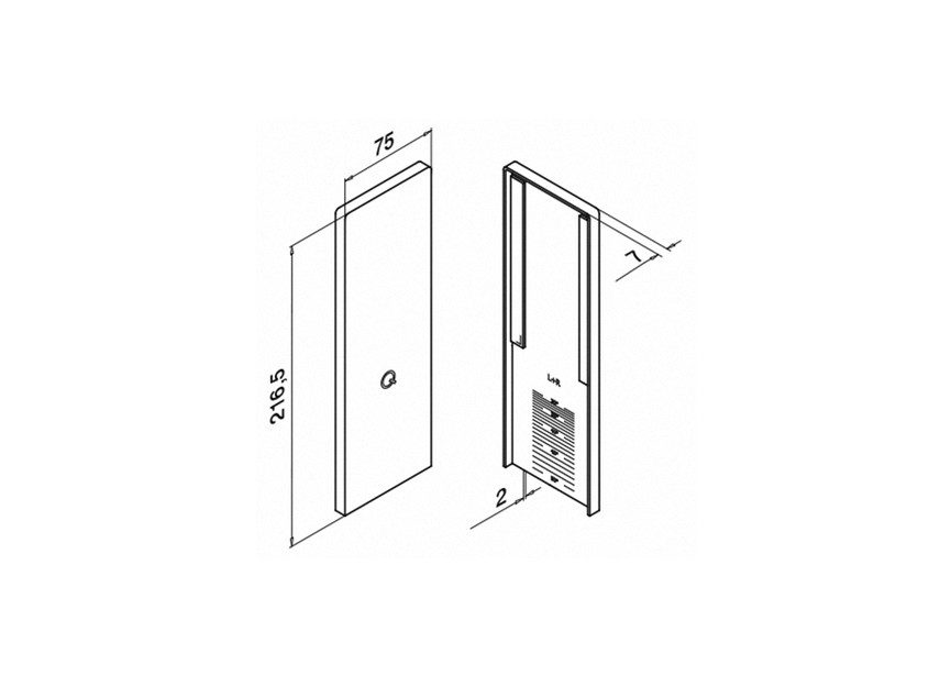 Embout,EG Prime,pour escaliers,gauche et droite,alu,brut