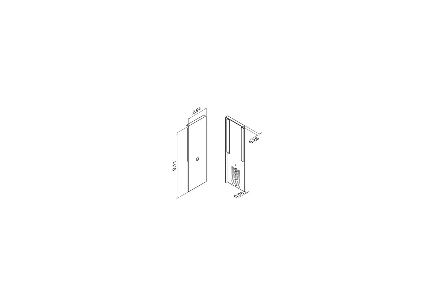 Embout,EG Prime,pour escaliers,lateral,gauche,alu,anod