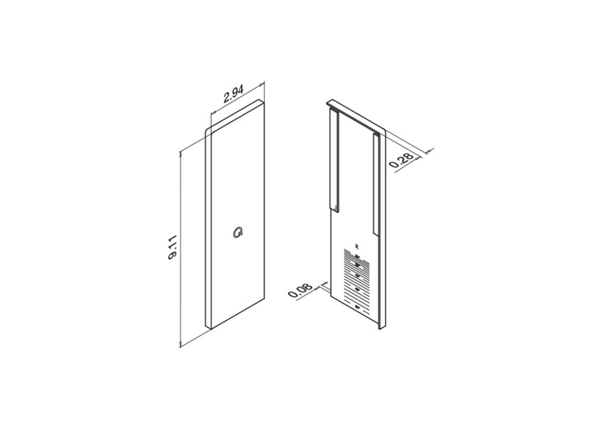 Eindkap, Easy Glass Prime, voor trapopgang